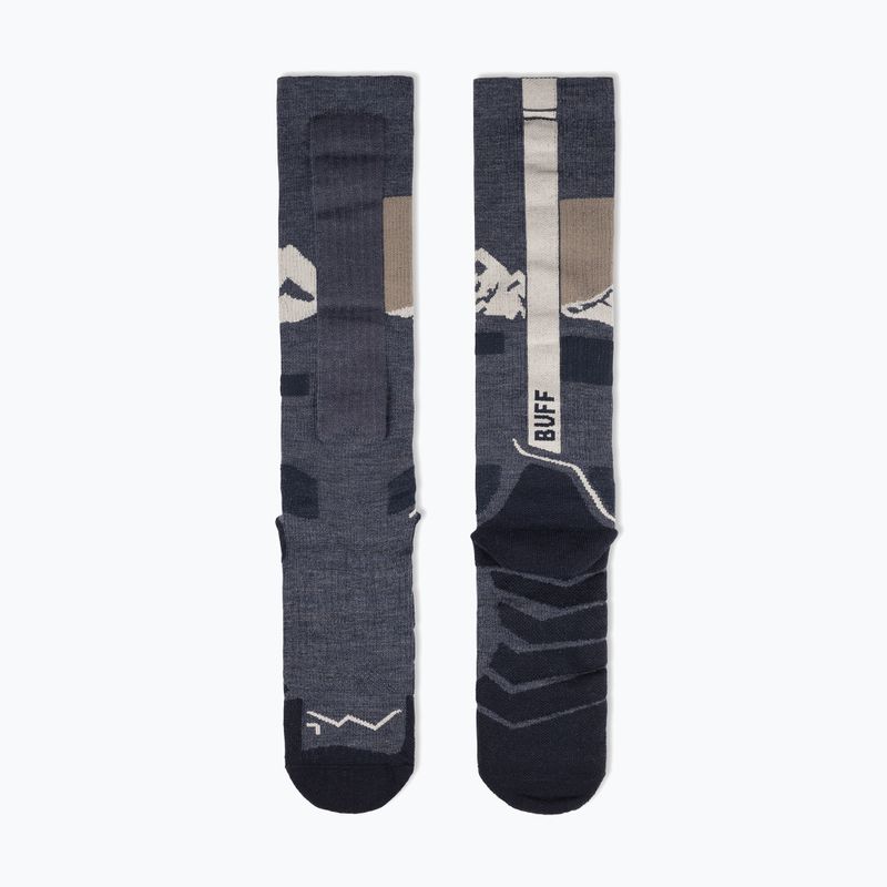 Ponožky BUFF Merino Heavyweight Over The Calf night blue 3