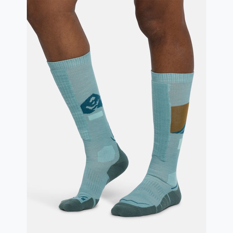 Ponožky BUFF Merino Heavyweight Over The Calf sea green 4