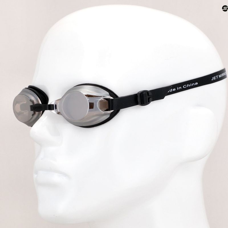 Plavecké okuliare Speedo Jet Mirror čierne 68-9648 7