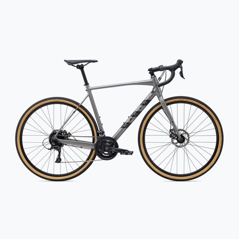 Gravelový bicykel Marin Lombard 1 700C sivý matný/čierny štrkový bicykel