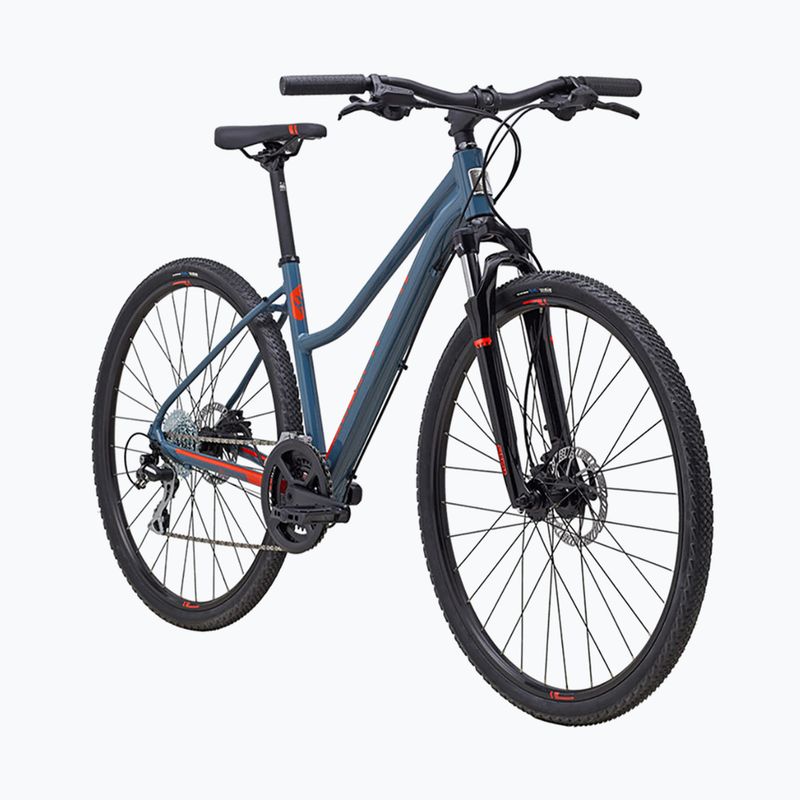 Dámsky crossový bicykel Marin San Anselmo DS2 700C lesklá šedá/oranžová 2