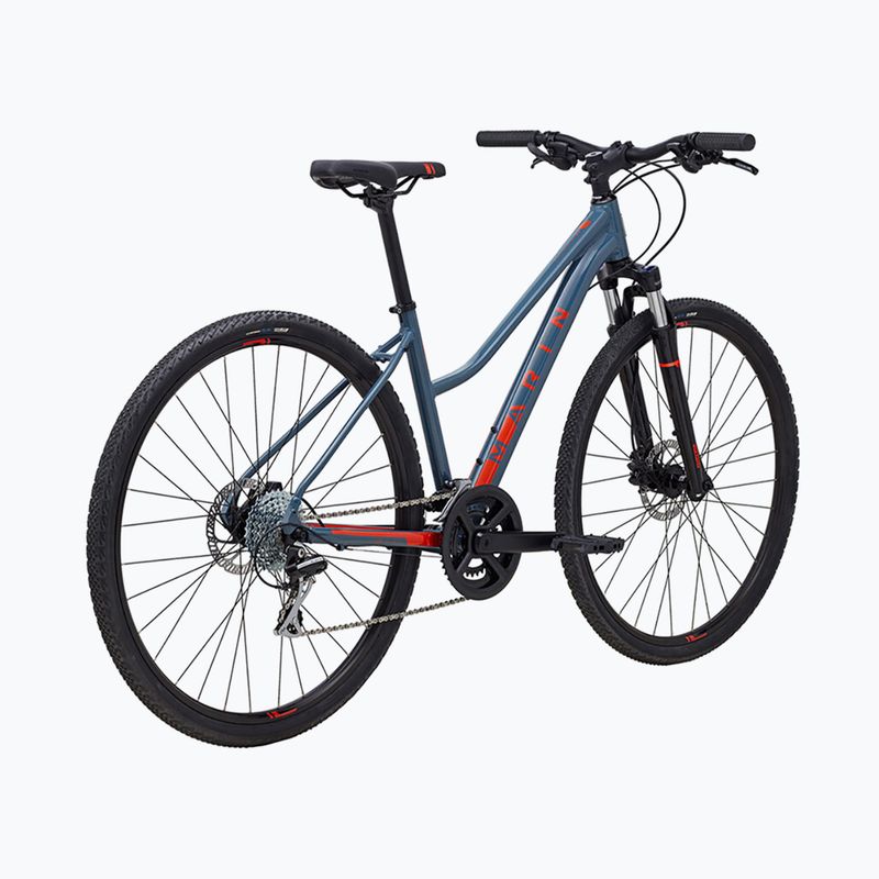 Dámsky crossový bicykel Marin San Anselmo DS2 700C lesklá šedá/oranžová 3