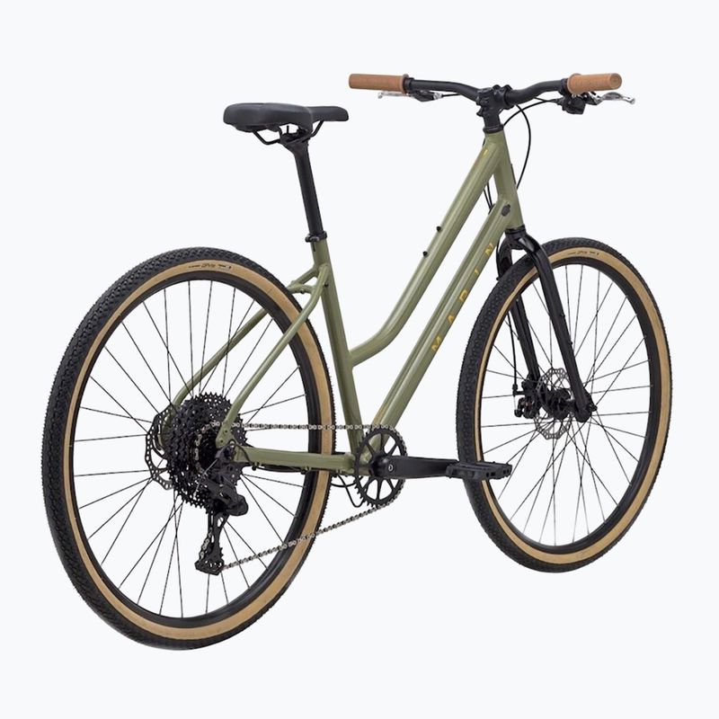 Dámsky crossový bicykel Marin Kentfield 2 ST 700C lesklá zelená/bronzová 2