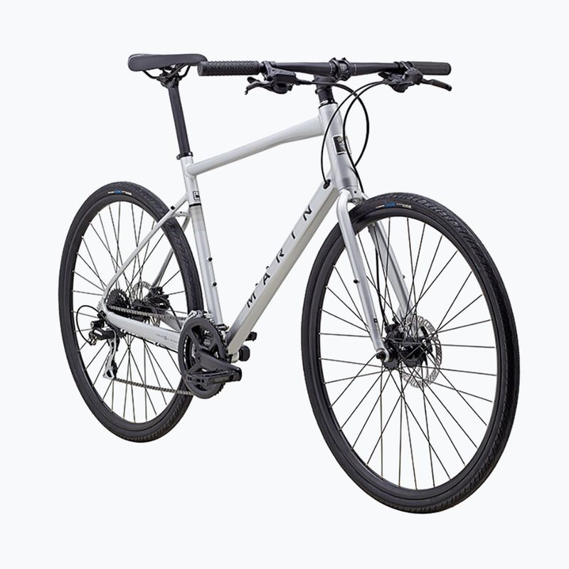 Pánsky crossový bicykel Marin Fairfax 2  700C lesklý strieborný/čierny 2