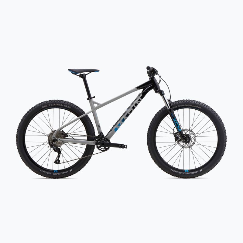 Horský bicykel Marin San Quentin 1 27.5 lesklý šedý/čierny/modrý