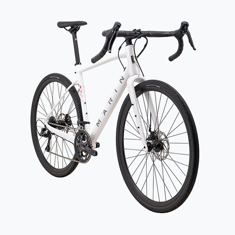 Štrkový bicykel Marin Gestalt 1 700C lesklý biely/šedý gravel  2
