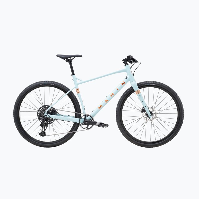 Marin DSX 3 700C matný svetlomodrý/oranžový/chrómový gravel bike