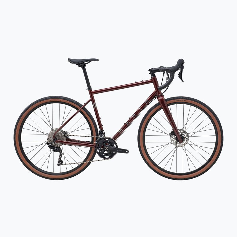 Bicykel gravel Marin Nicasio 2 700C lesklý červený/chrómový gravel bike