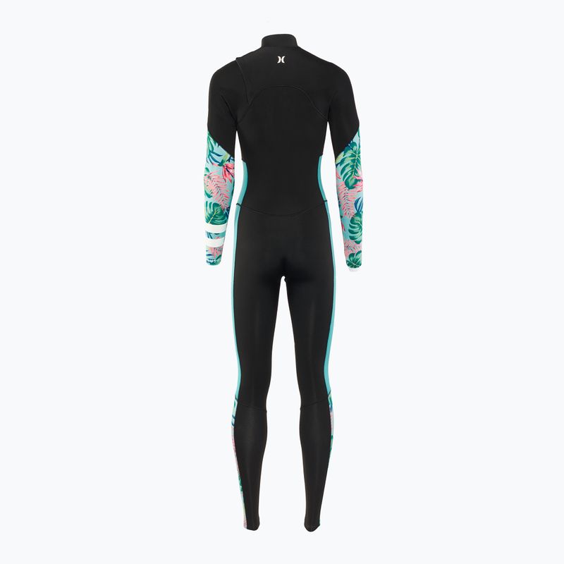 Dámsky plášť Hurley Plus Printed 4/3 mm Fullsuit java tropical 2