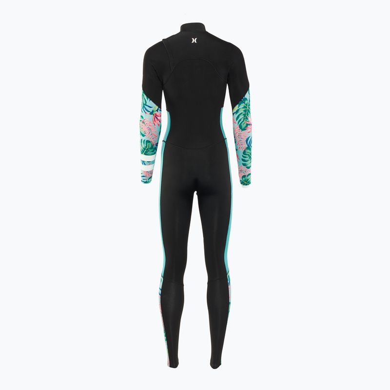 Dámsky neoprénový oblek Hurley Plus Printed 3/2 mm Fullsuit java tropical 2