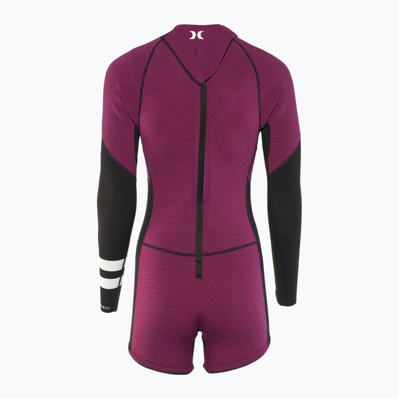 Hurley Advant Shorty Texture 2/2 mm Springsuit raspberry dámsky neoprénový oblek 2