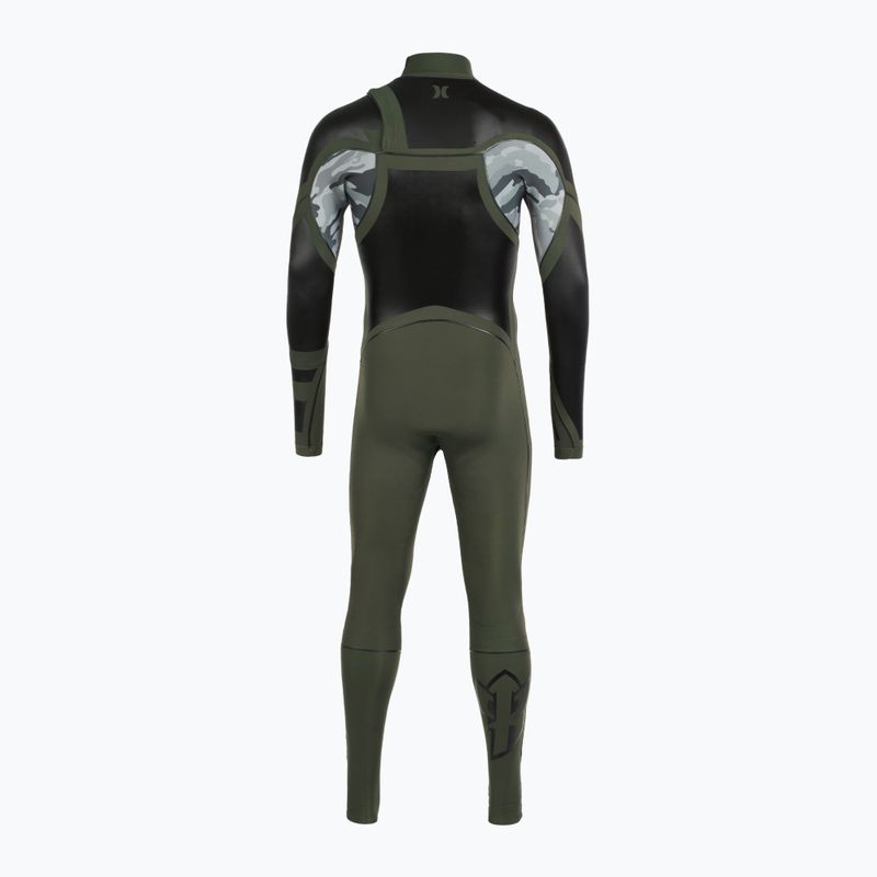 Pánsky plavecký úbor Hurley Kai Lenny Max 3/2 mm Fullsuit dark green 3
