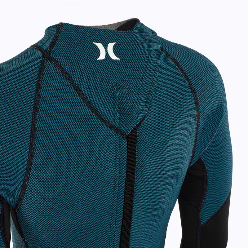 Hurley Advant Shorty Texture 2/2 mm Springsuit black/skyblue dámsky neoprénový oblek 4