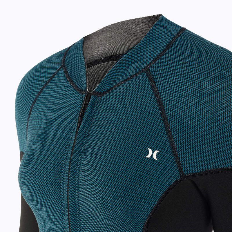 Hurley Advant Texture 2/2 mm Springsuit dámsky neoprénový oblek black/skyblue 4