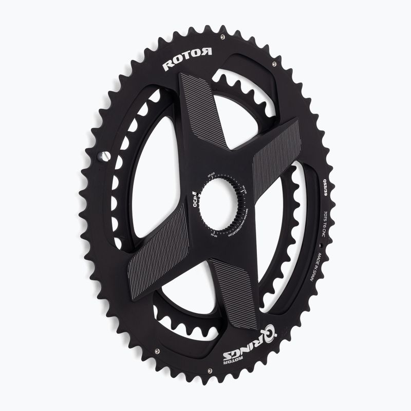 Prevodník Rotor Q Rings Dm Oval Chainring 50/34T black 2
