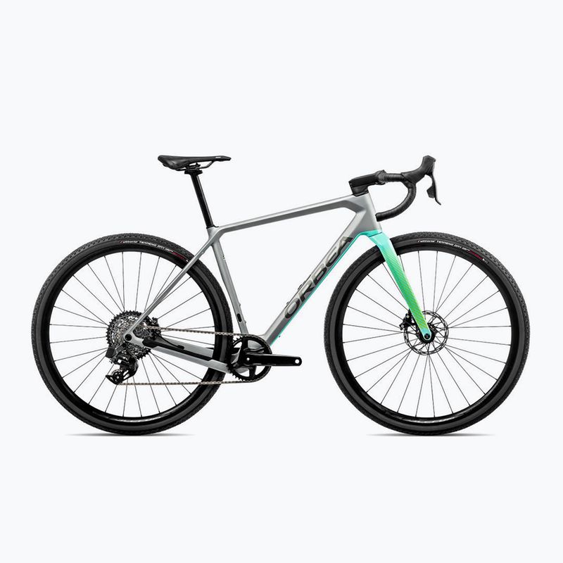 Orbea Terra M31e Team 1X 2023 kamenný strieborný/ľadovo zelený štrkový bicykel