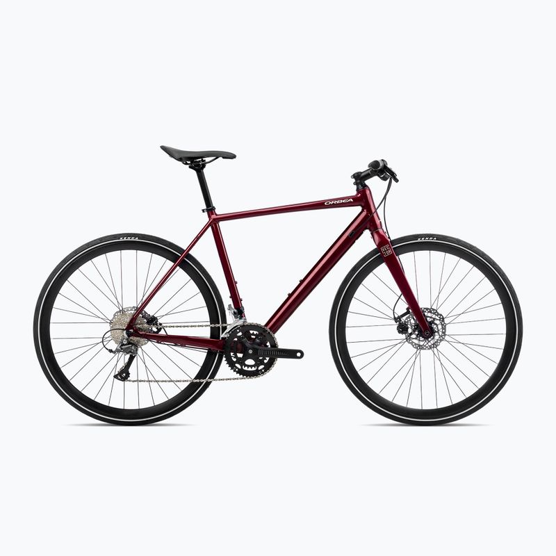 Mestský bicykel Orbea Vector 30 2023 metalická tmavočervená