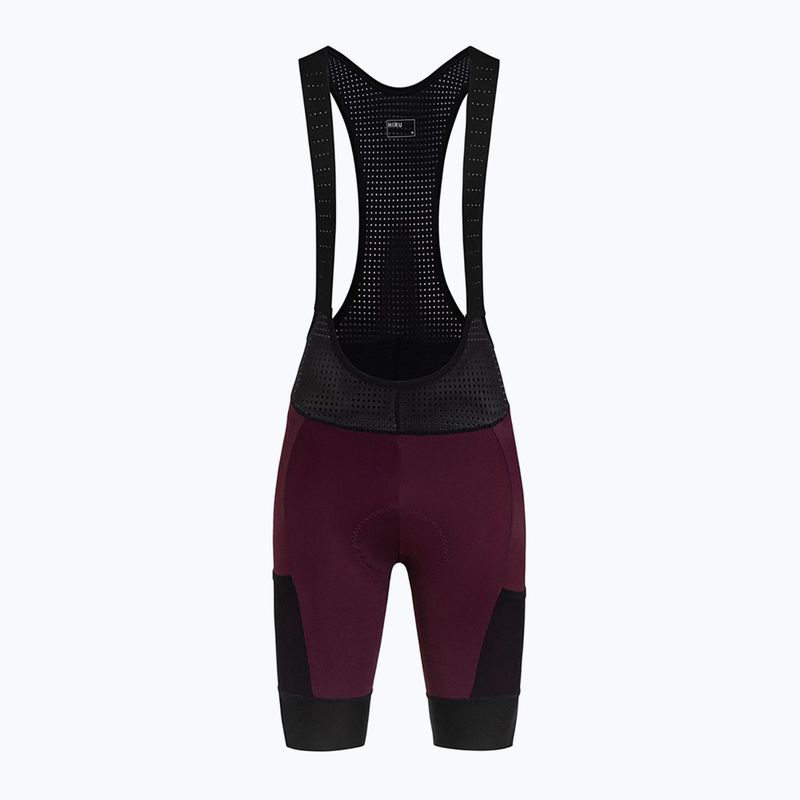 Pánske cyklistické šortky HIRU Advanced Cargo Bibshort garnet
