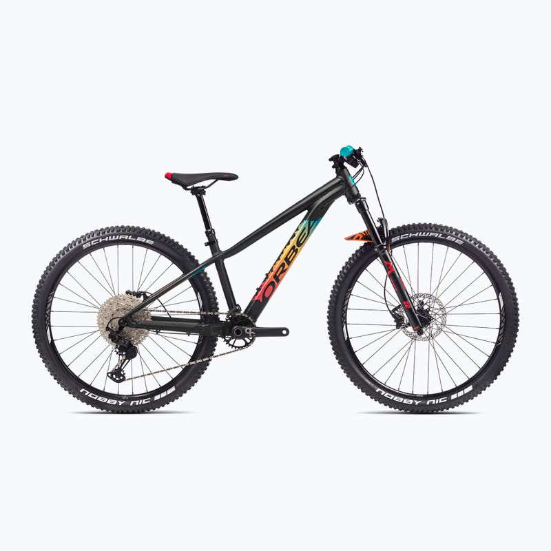 Detský bicykel Orbea Laufey 27 H10 2023 black matt/rainbow