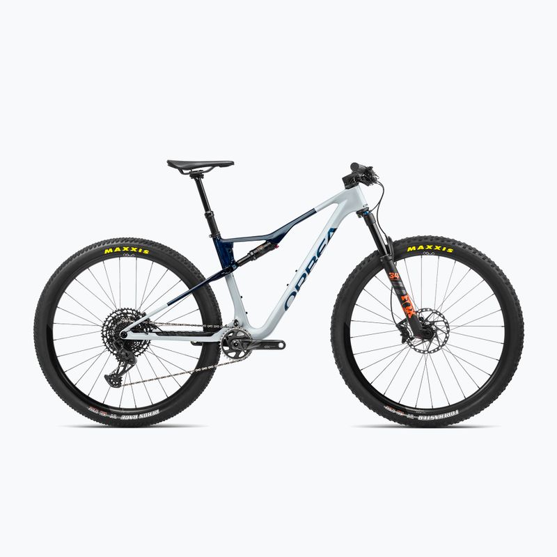 Horský bicykel Orbea Oiz M20 2023 halo silver/blue carbon view