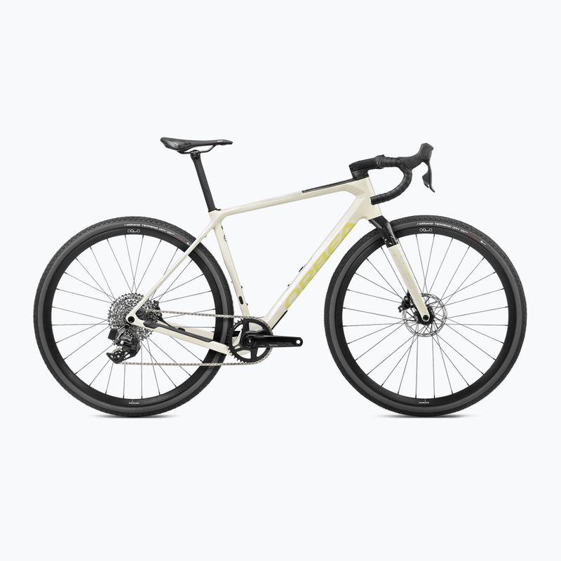 Štrkový bicykel Orbea Terra M31e Team 1X 2024 ivory white/spicy lime