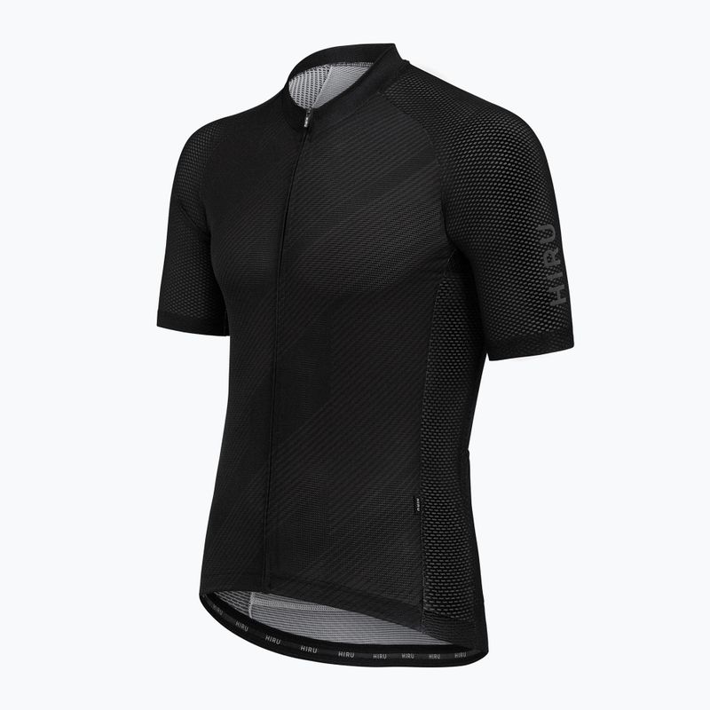 Pánsky cyklistický dres HIRU Core Light full black 8