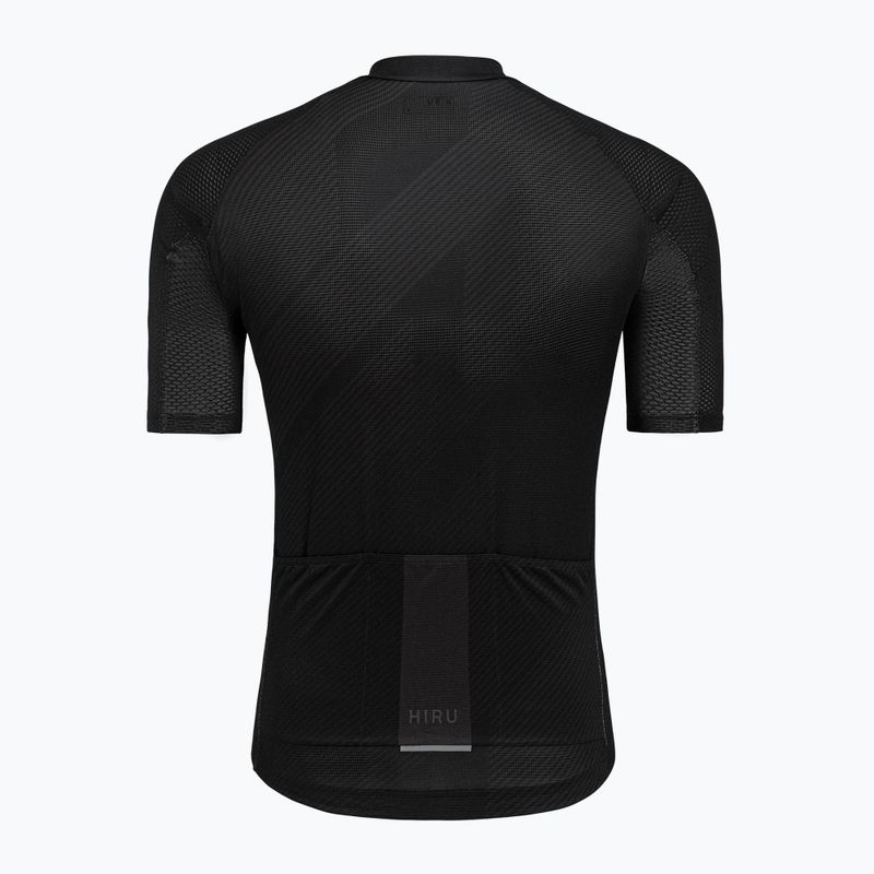 Pánsky cyklistický dres HIRU Core Light full black 9