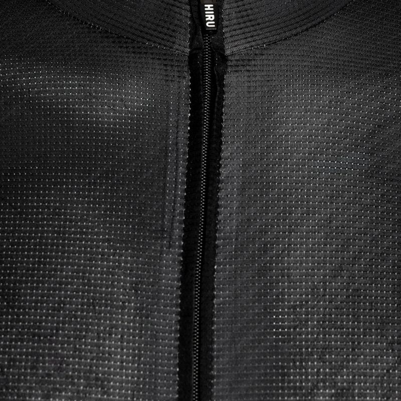 Pánsky cyklistický dres HIRU Core Light full black 3
