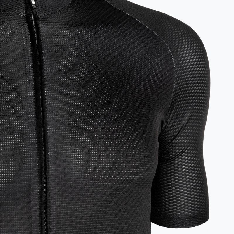 Pánsky cyklistický dres HIRU Core Light full black 4