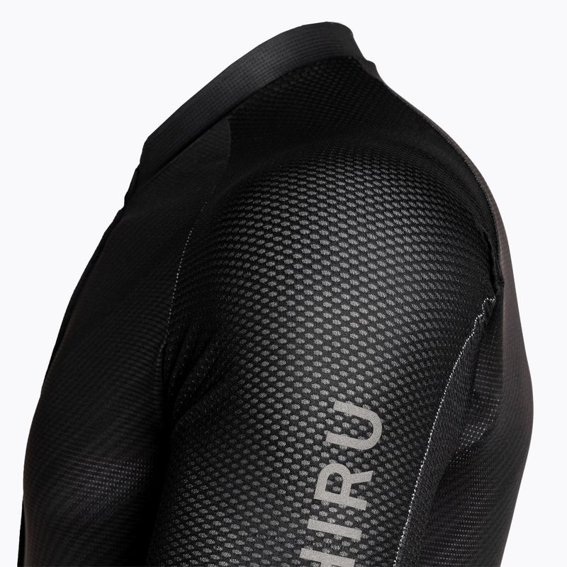 Pánsky cyklistický dres HIRU Core Light full black 5