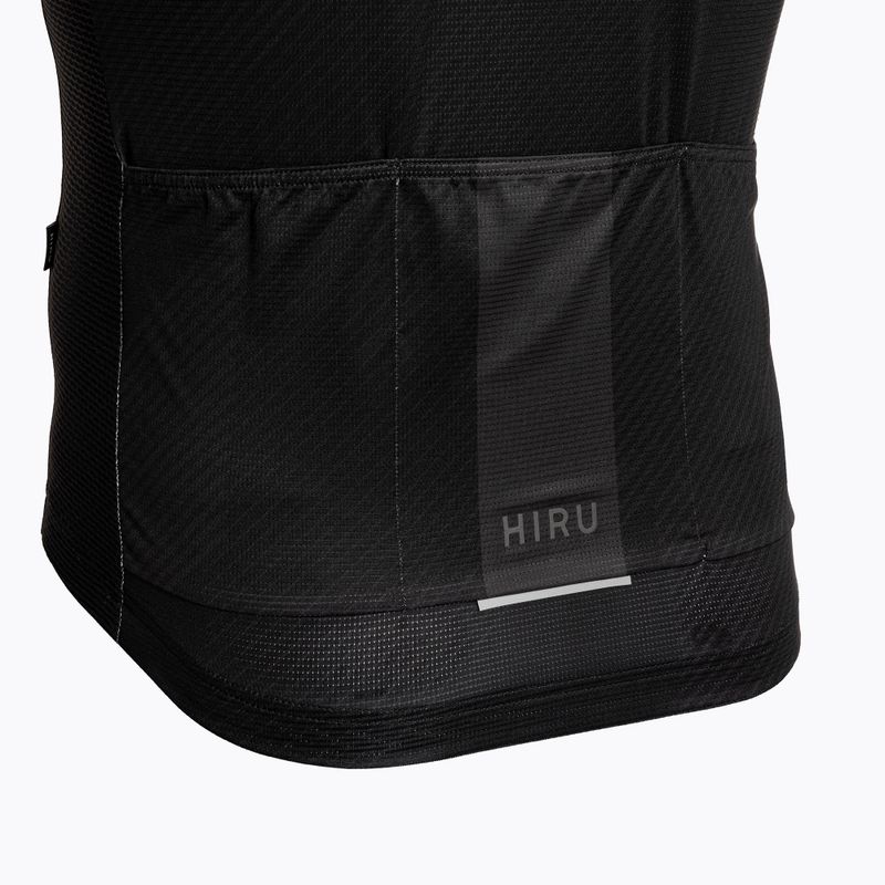 Pánsky cyklistický dres HIRU Core Light full black 6