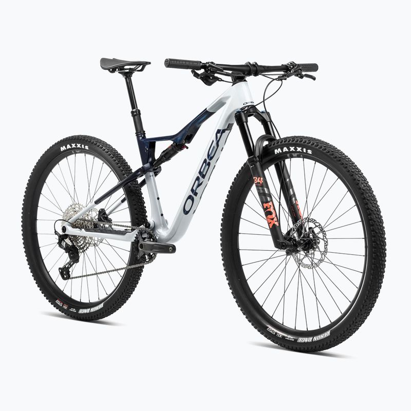 Horský bicykel Orbea Oiz M30 2024 halo silver/blue carbon view 2