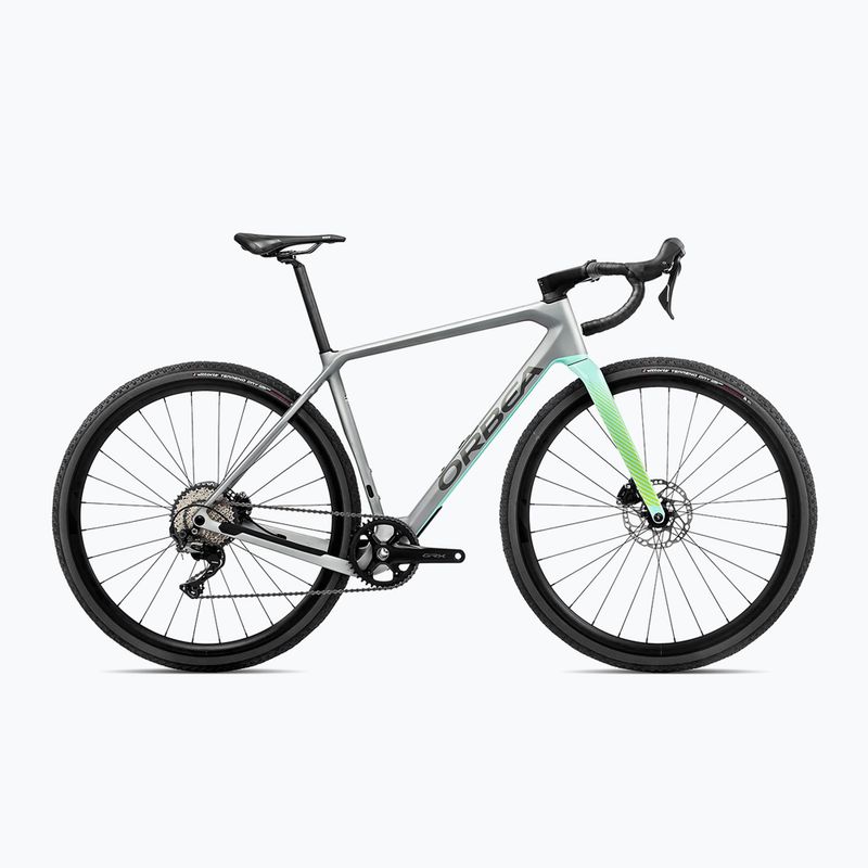 Orbea Terra M30 Team 1X 2023 strieborný/zelený štrkový bicykel