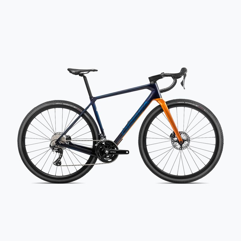 Gravel bicykel Orbea Terra M20 Team 2023 modrý karbón/leo oranžový