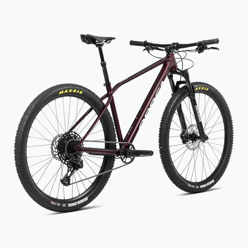 Horský bicykel Orbea Alma H20 2024 metalická tmavočervená/chic white 3