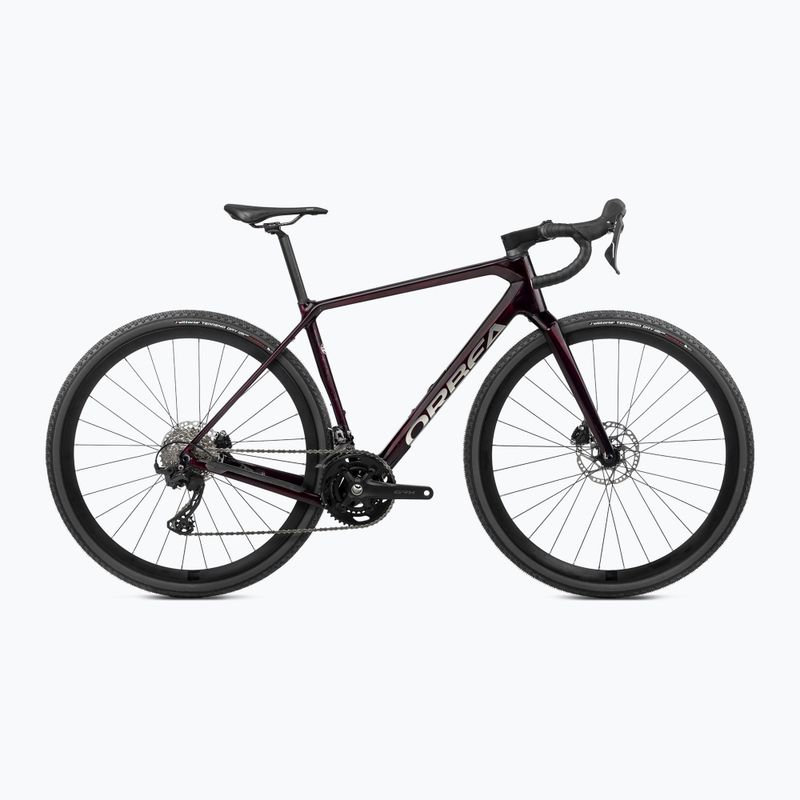 Štrkový bicykel Orbea Terra M30 Team 2024 wine red carbon view