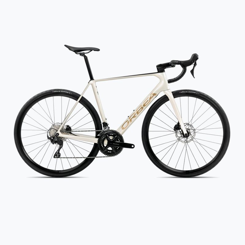 Cestný bicykel Orbea Orca M30 2025 ivory white/burgundy/vulcano