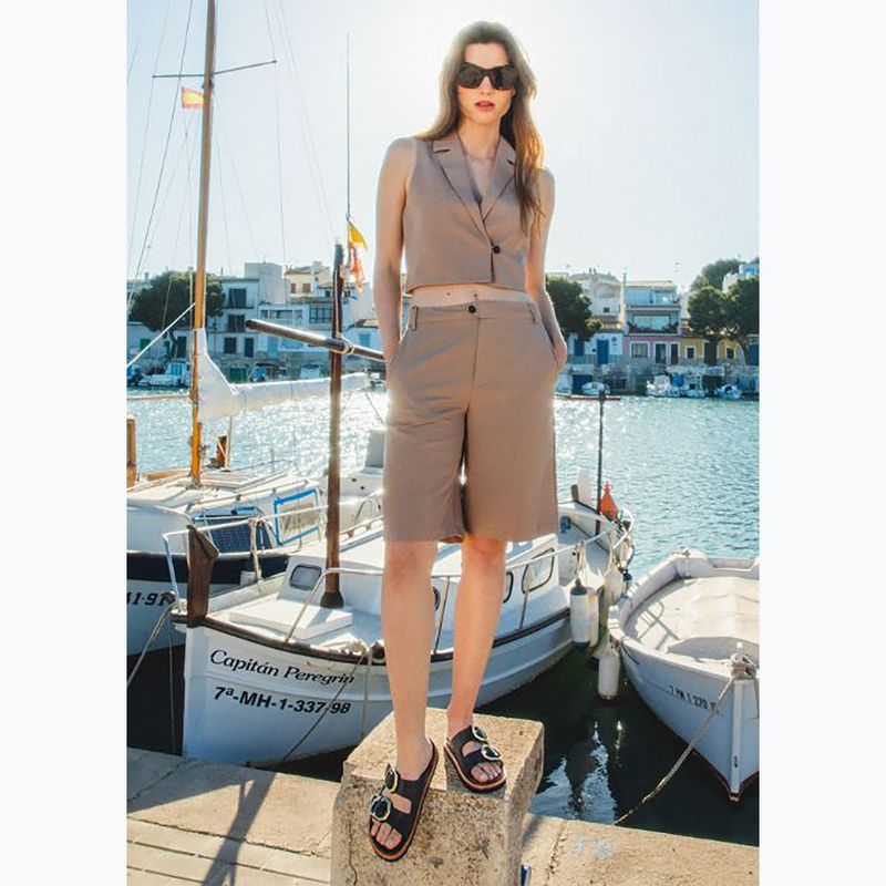 Genuins Galia Leather Dress black dámske žabky 9