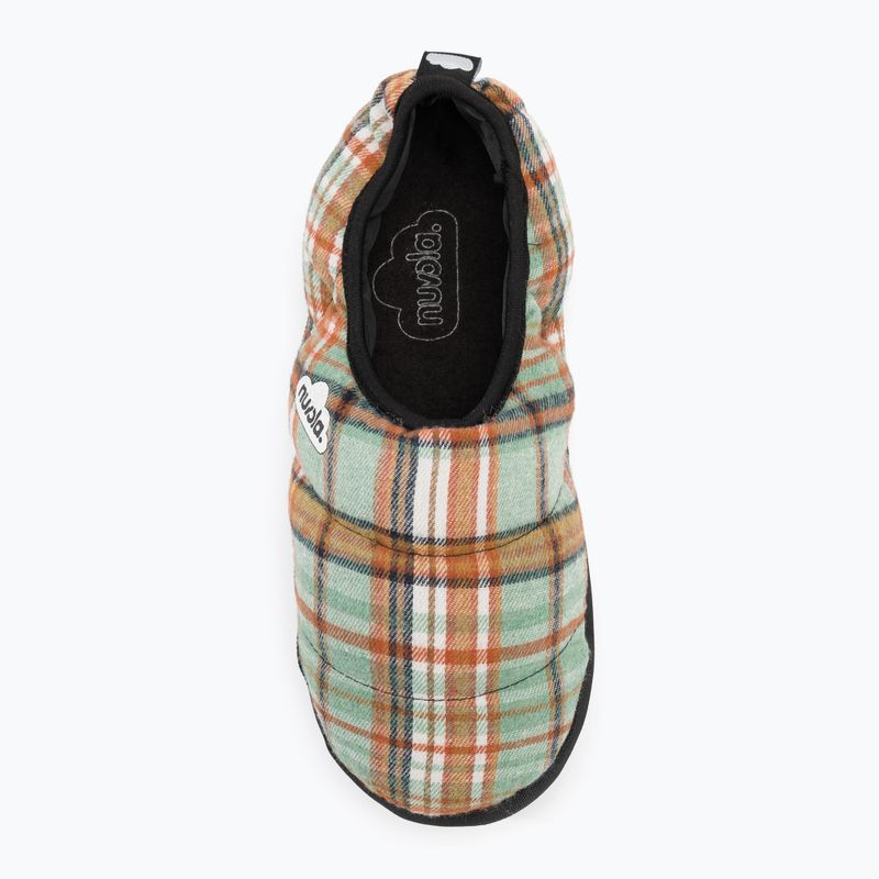 Nuvola Classic Scotland zelené/oranžové zimné papuče 6
