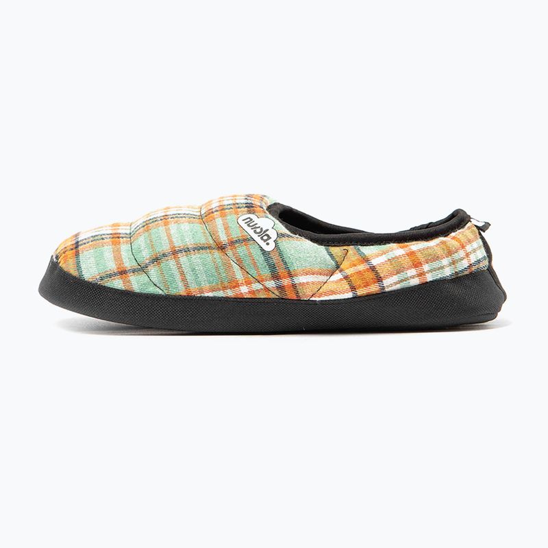 Nuvola Classic Scotland zelené/oranžové zimné papuče 9