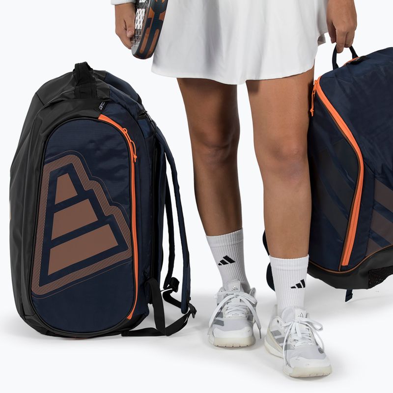 Taška na padel adidas Pro Tour Racket Bag 2026 70 l  blue/bronze 6
