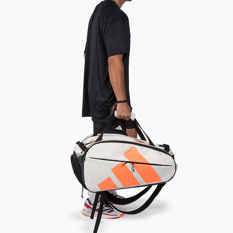 Taška na padel adidas Multigame Racket Bag 2026 off white/orange 5