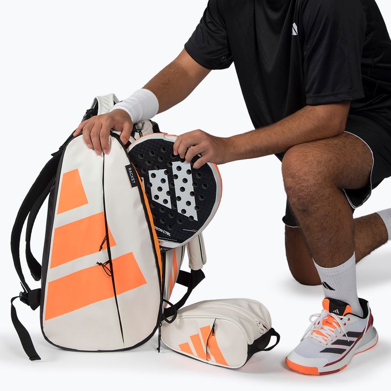 Taška na padel adidas Multigame Racket Bag 2026 off white/orange 7