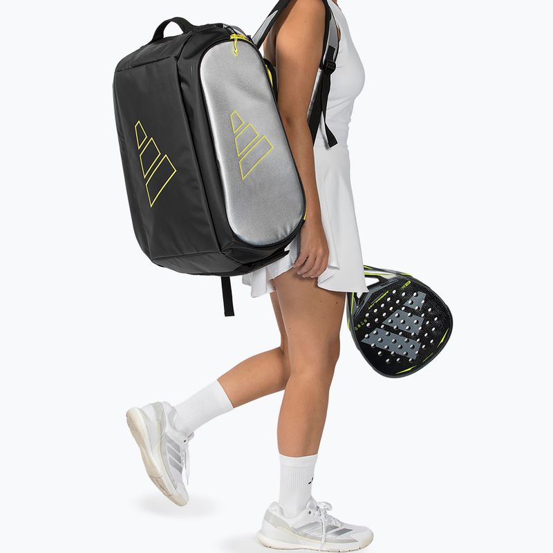 Taška na padel adidas Tour Racket Bag 2026 54 l silver/lime 5