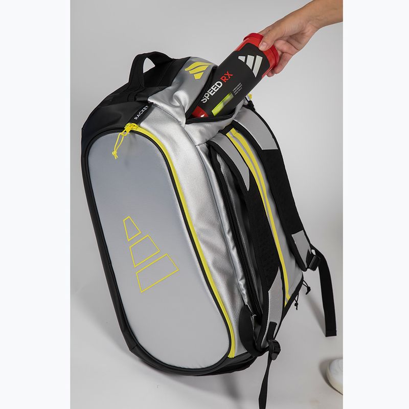 Taška na padel adidas Tour Racket Bag 2026 54 l silver/lime 6