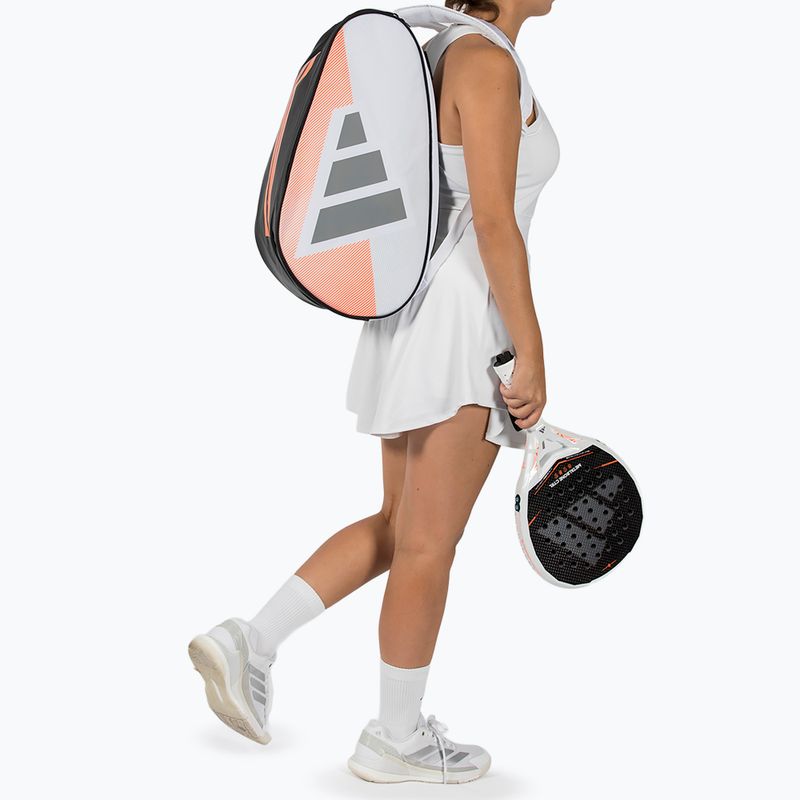 Taška na padel adidas Control Racket Bag 2026 white/orange 5