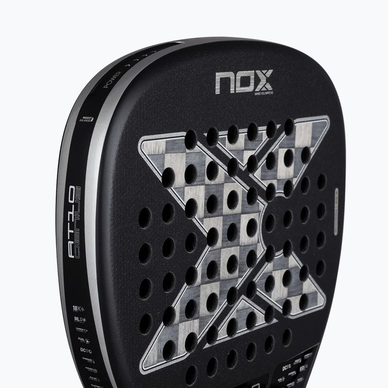 Raketa na padel NOX AT10 Genius Attack 18K Alum By Agustin Tapia 6