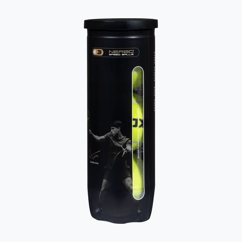 Padelové loptičky NOX Nerbo Speed 3B 3 pack yellow 2