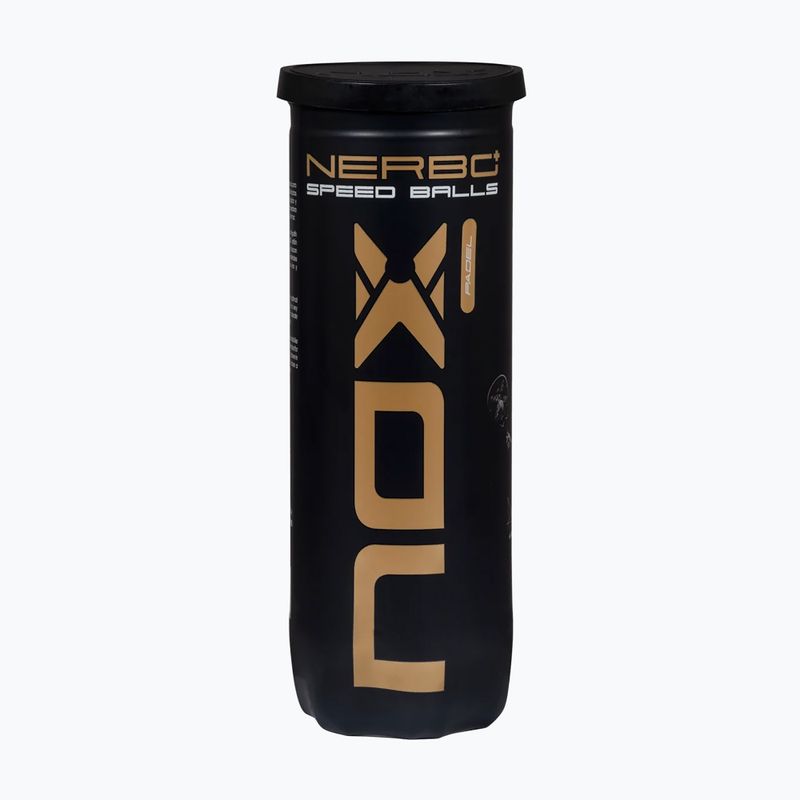 Padelové loptičky NOX Nerbo Speed 3B 3 pack yellow 3