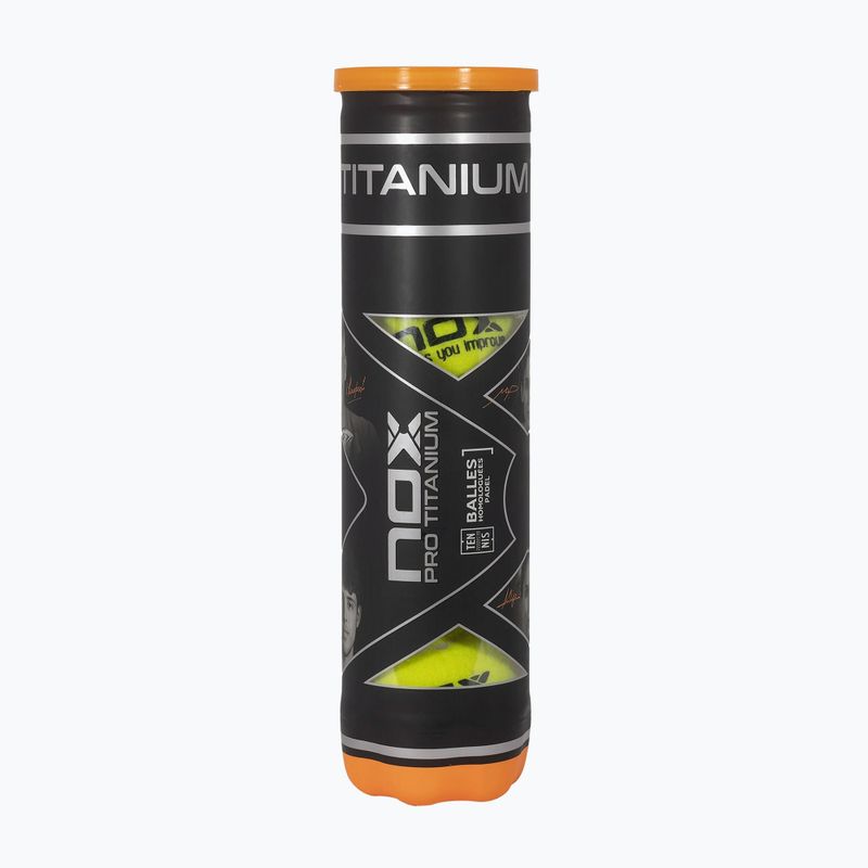 Padelové loptičky NOX Pro Titanium 4 pcs yellow 2